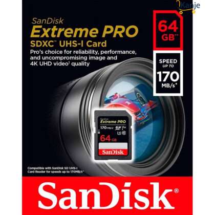 Carte mémoire SDXC Extreme UHS-I SanDisk 64 Go – Rekfi Dakar Sénégal