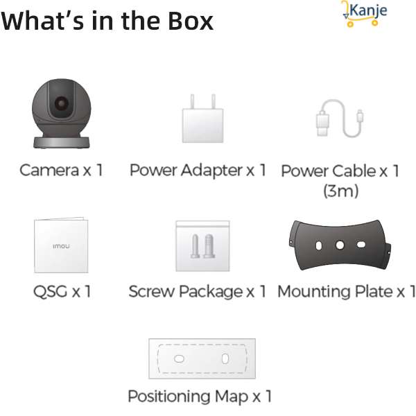 Caméra IP Wifi IMOU REX 2MP 360 Caméra de détection humaine