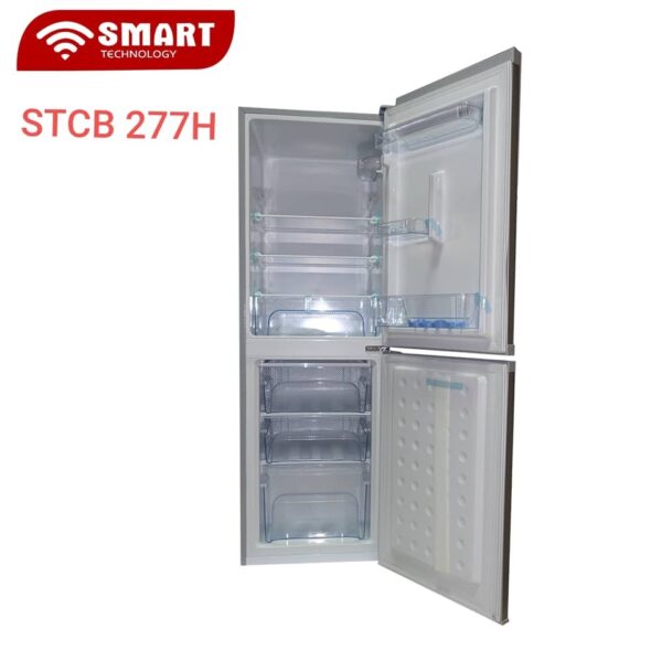 REFRIGERATEUR SMART TECHNOLOGY COMBINE 3TIROIRS GRIS STCB277H – Image 2