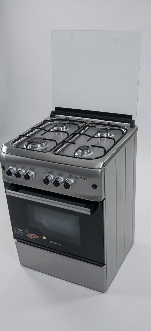 CUISINIERE ELACTRON 4FEUX 60X60 SEMI INOX