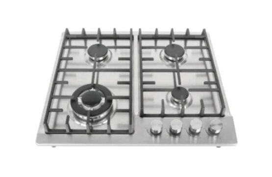 PLAQUE TECHNOLUX ENCASTRABLE 4FEUX 60X60 A GAZ INOX