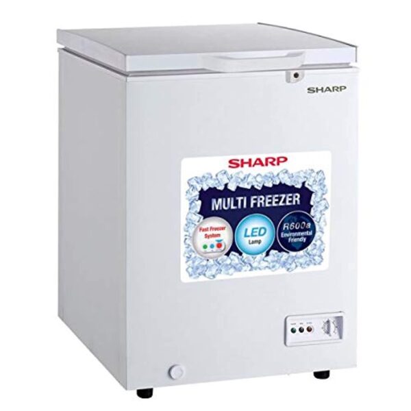CONGELATEUR SHARP HORIZONTAL 130LITRES BLANC SCFK130XWH2 – Image 2