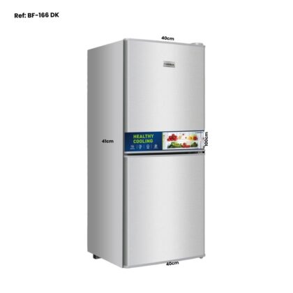 REFRIGERATEUR DESKA COMBINE 2TIROIRS PM GRIS