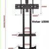 TABLE SUPPORT TELEVISEUR 32 65 POUCES VSTAR