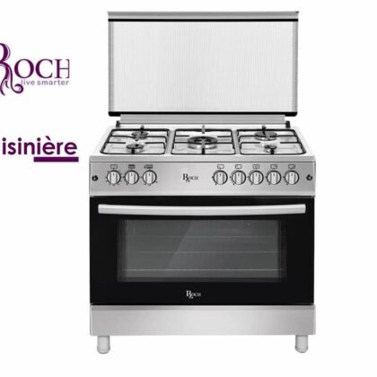 CUISINIERE ROCH 5FEUX 90X60 INOX