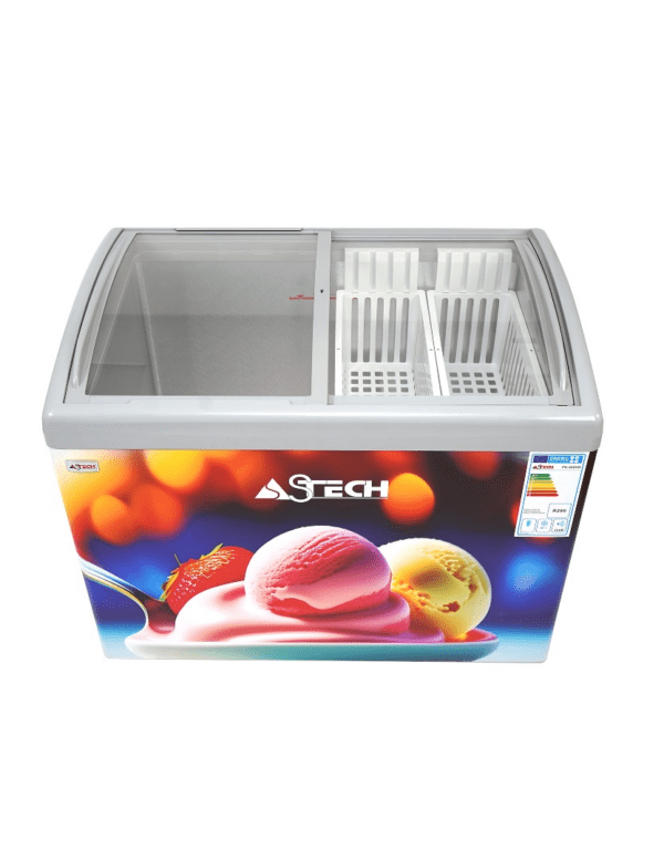 CONGELATEUR ASTECH HORIZONTAL 400LITRES VITRINE FH400VD – Image 3