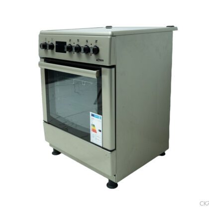 CUISINIERE ASTECH 4FEUX 60X60 ELECTRIQUE AVEC FOUR ELCTRIQUE INOX