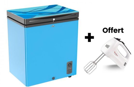 CONGELATEUR WALTON COFFRE 145LITRES BLEU WCF1D5DELXX + BATTEUSE OFFERT
