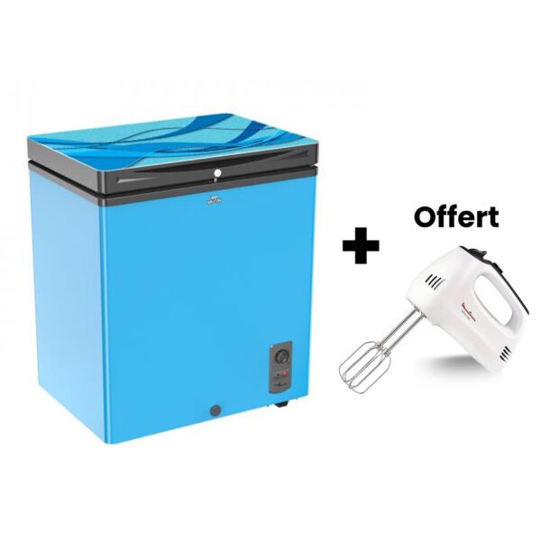 CONGELATEUR WALTON COFFRE 145LITRES BLEU WCF1D5DELXX + BATTEUSE OFFERT