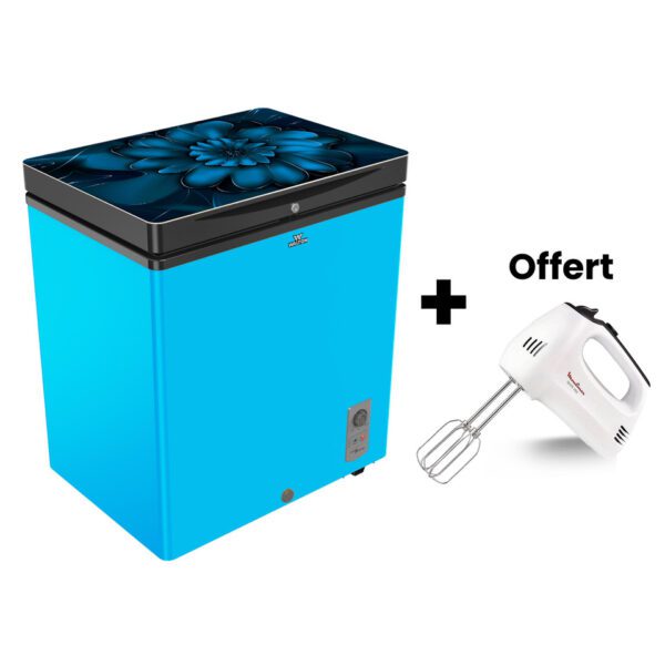 CONGELATEUR WALTON COFFRE 145LITRES BLEU WCF1D5DELXX + BATTEUSE OFFERT