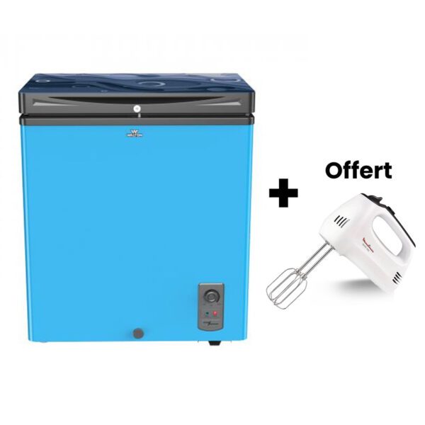 CONGELATEUR WALTON COFFRE 145LITRES BLEU WCF1D5DELXX + BATTEUSE OFFERT – Image 3