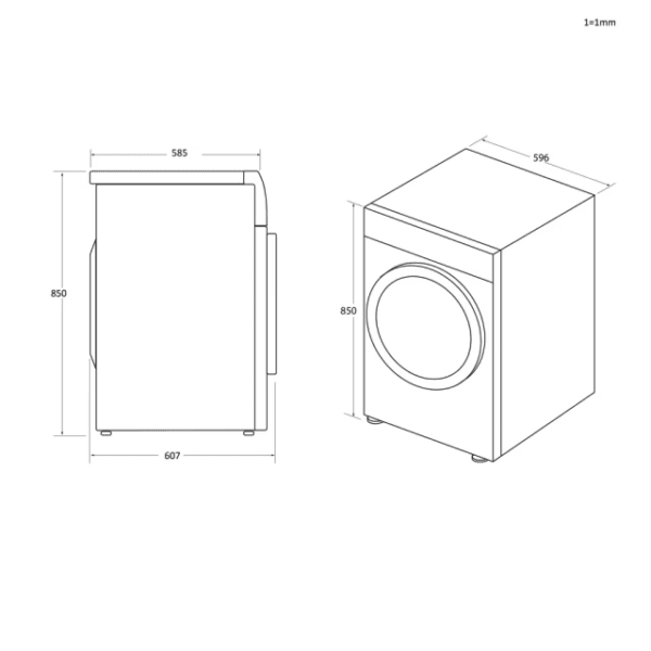 SECHE LINGE CANDY 9KG BLANC CSEC9LF – Image 8