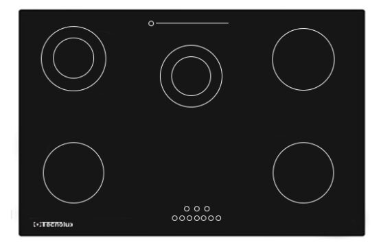 PLAQUE TECHNOLUX ENCASTRABLE INDUCTION 5FEUX 90X60
