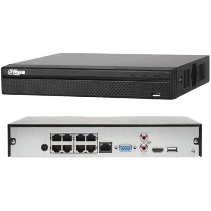 DAHUA NVR 8CH 8POE DHI-NVR4108HS-8P-4KS2/L / COMPATIBLE JUSQUA 8MP