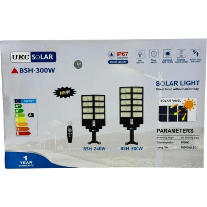 Lampadaire Solaire Extérieur UKC BSH-300W - 300W LED