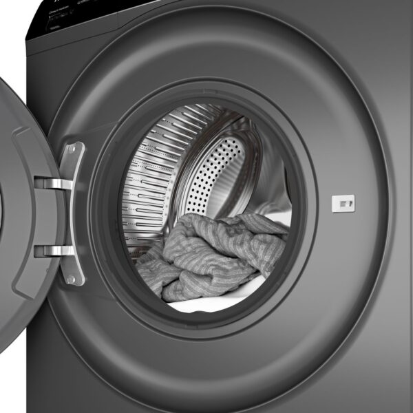 Machine à Laver Haier 8kg Front Loading - HW80-BP12929S6 (Gris) – Image 3
