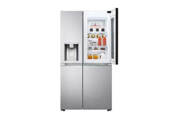 REFRIGERATEUR LG SIDE BY SIDE KNOCK KNOCK AVEC FONTAINE GRIS GCX257CSES – Image 2