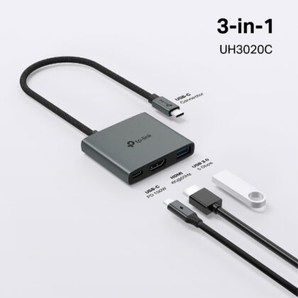 Adaptateur USB-C 3-en-1 TP-Link TL-UH3020C