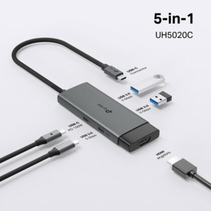 Adaptateur USB-C 5-en-1 TP-Link TL-UH5020C