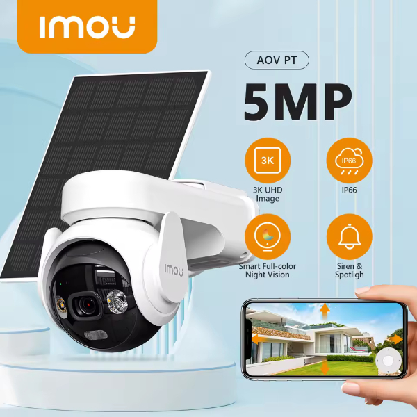 Caméra IP Extérieur Imou AOV PT 4G+Wi-Fi 3K (5MP)