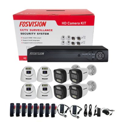 Kit surveillance analogique 8 caméras DVR FOSVISION FS-318/603N50L-8CH