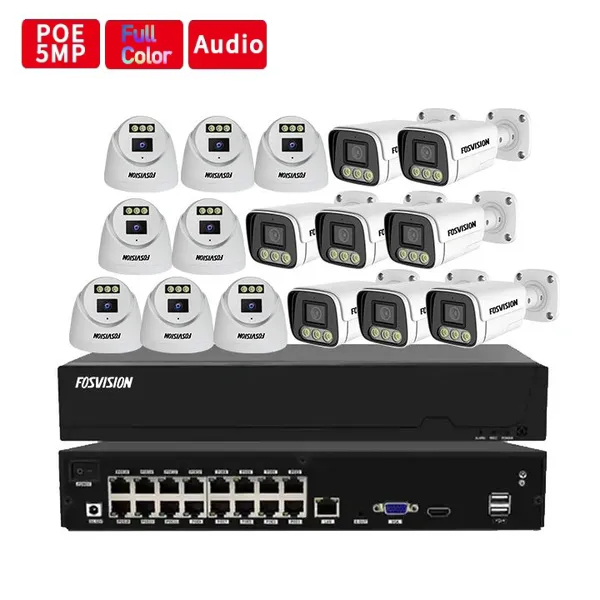 Kit surveillance NVR 16 caméras FOSVISION FS-3358/4K58N-PRO-16CH