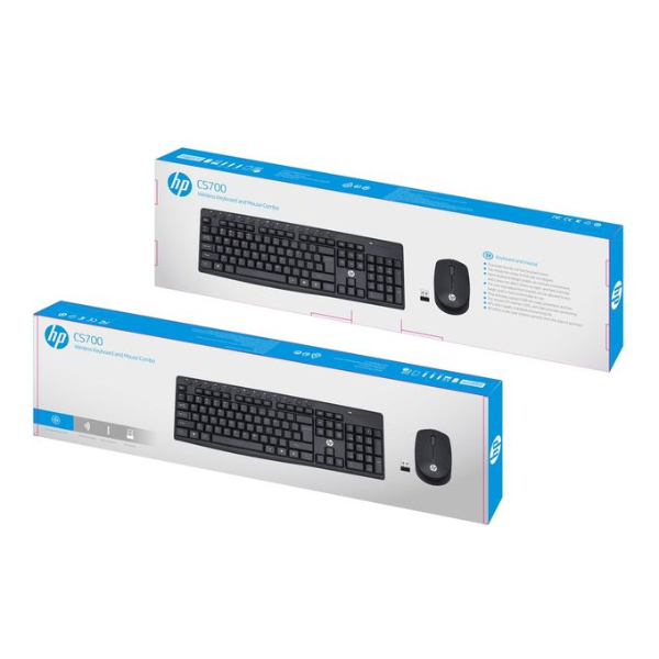 Ensemble Clavier et souris sans fil HP CS-700/CS700 COMBO