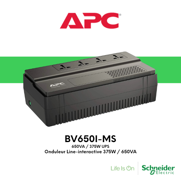 Onduleur line-interactive APC BV650I-MS Easy UPS BV 650VA AVR IEC 230V