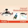 Ventilateur de plafond LED 42'' Decakila KUFC049B
