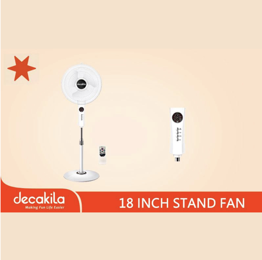 Ventilateur sur pied de 18 pouces Avec Télécommande Decakila KEFC093W