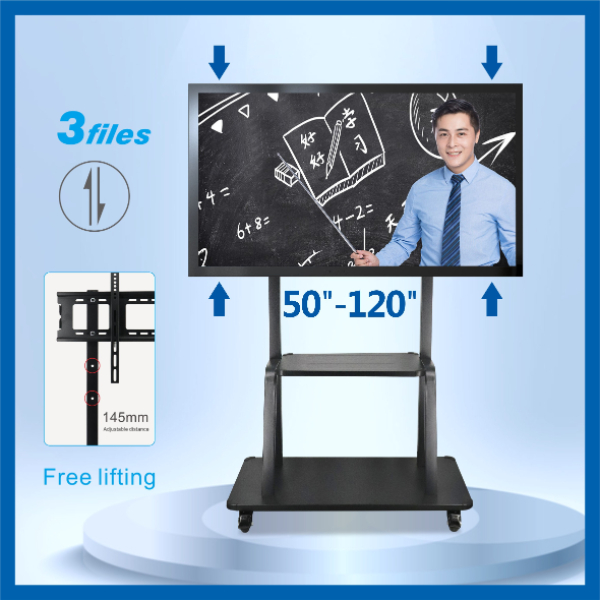 SUPPORT TV mobile sur roulettes AIRFLUX 50" à 120" AF-Y810